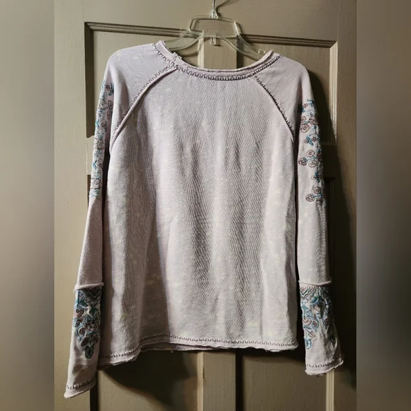 Sundance Zinnia Embroidered Sweatshirt Size Small - Picture 7 of 7